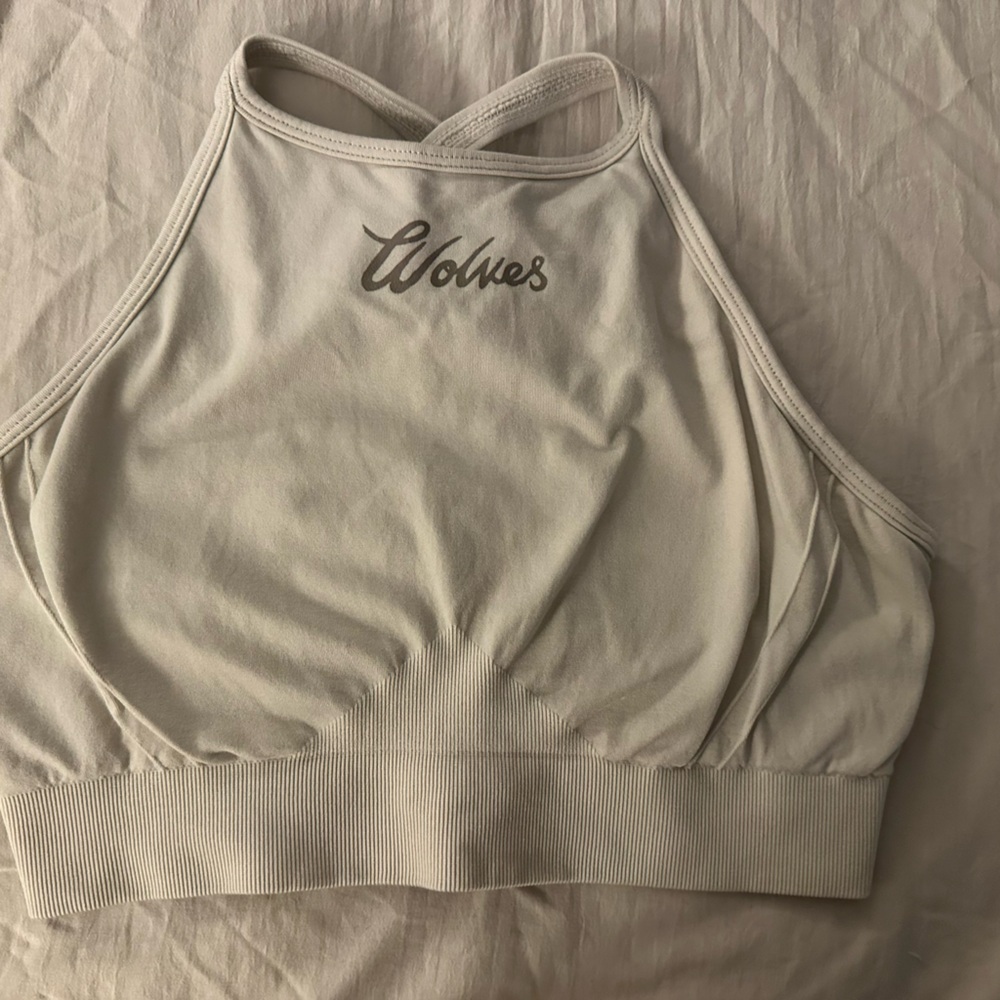 Darc Sport Cream Halter Sports Bra